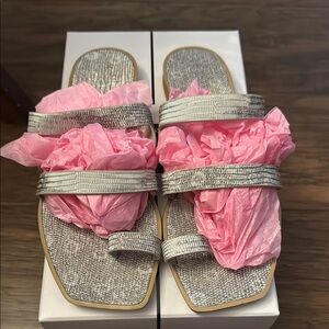 Dolce vita Silver Strappy Women's Sandals